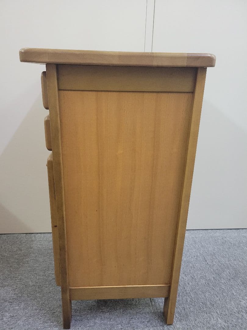 カリモク　Karimoku　電話台　FAX台　花台　二段引き出し