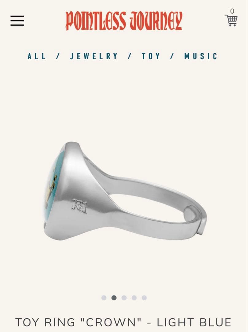 POINTLESS JOURNEY トイリング クラウン ライトブルー 常田大希