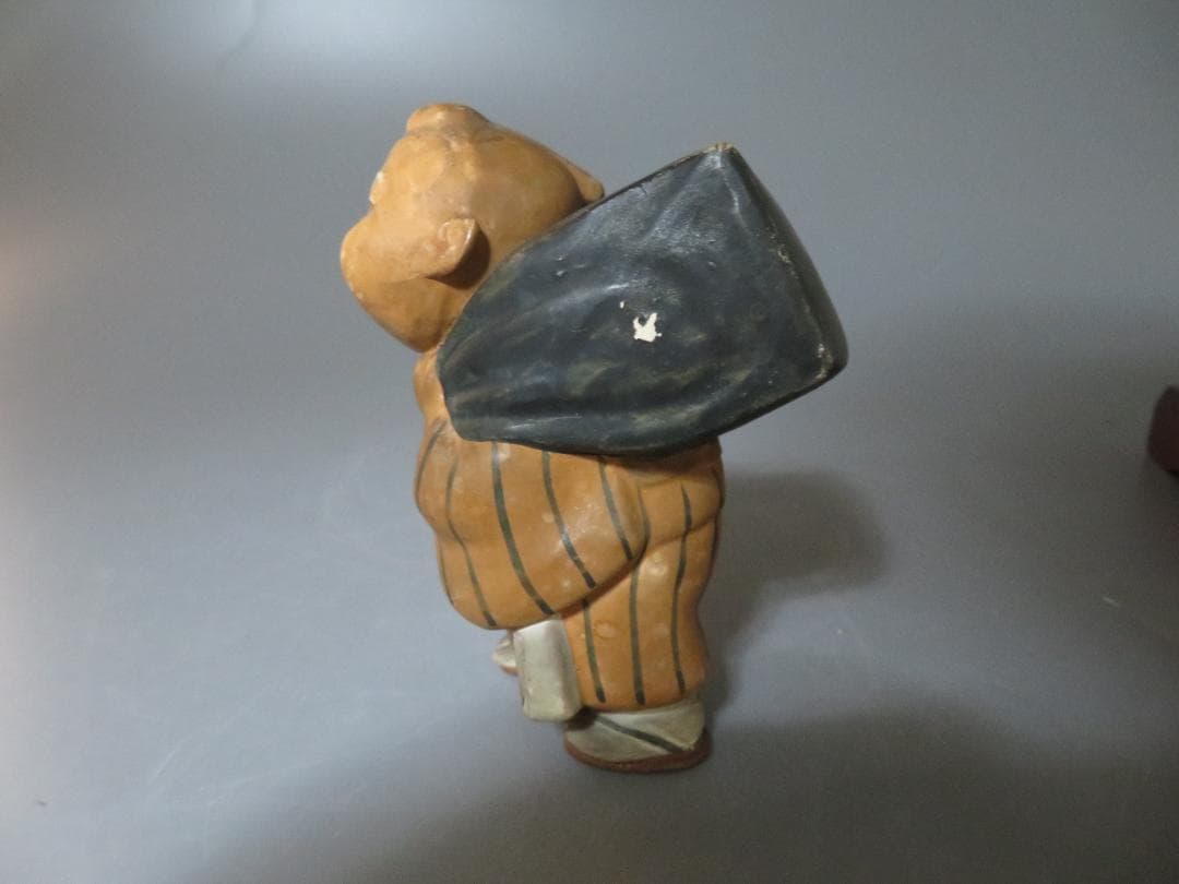 ◆286◆珍品！時代 江戸期 歴史　資料　商売繁盛　人形 陶器　行商