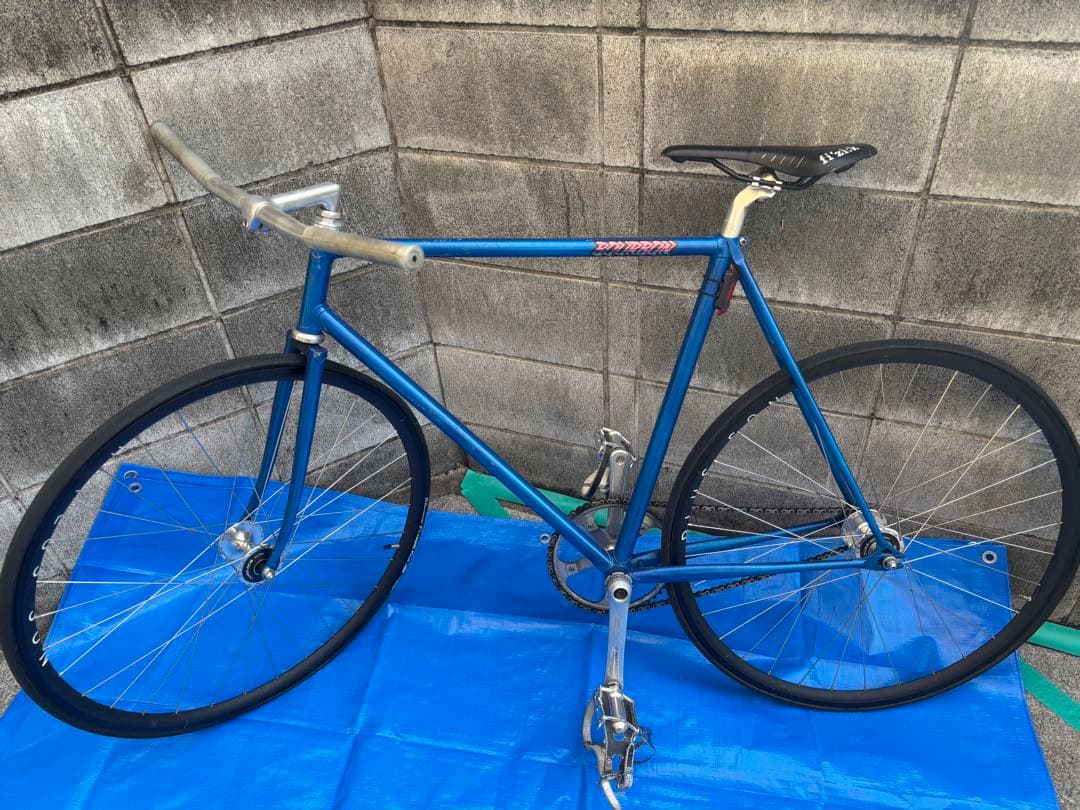 シングルスピードピストバイク 青