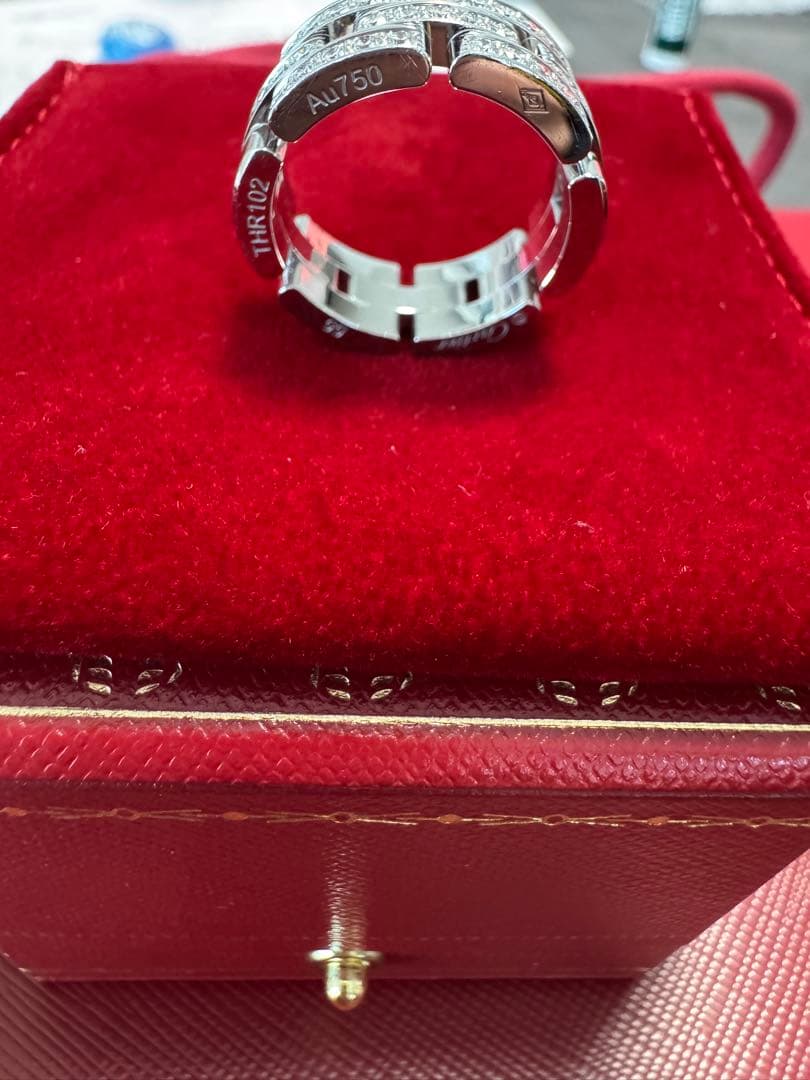 マイヨン パンテール リング 3連 セミパヴェ