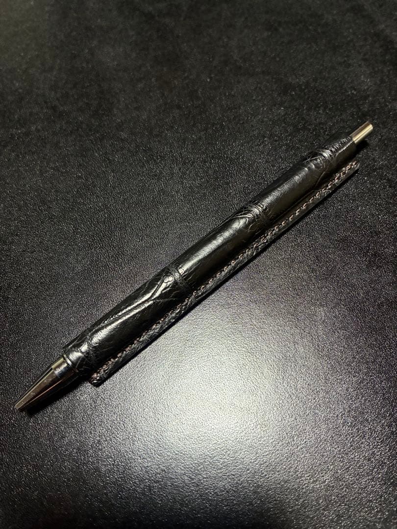 wildswans ワイルドスワンズ ボールペン　クロコダイル　クロコ　ブラック
