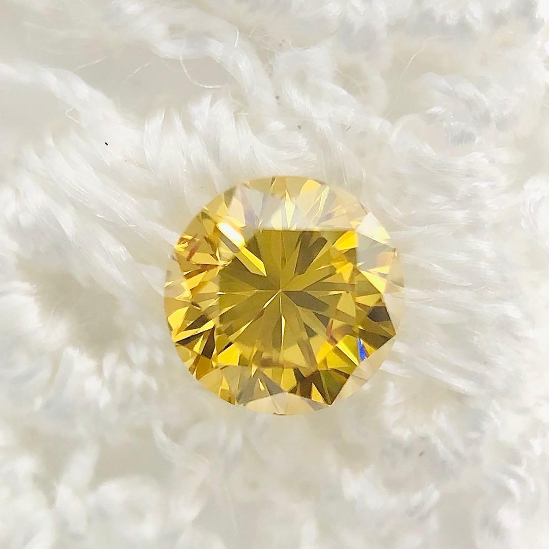 0.258ct F.D. Orangy Yellow SI-1 イエローダイヤ