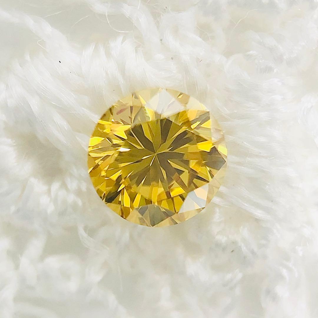 0.258ct F.D. Orangy Yellow SI-1 イエローダイヤ