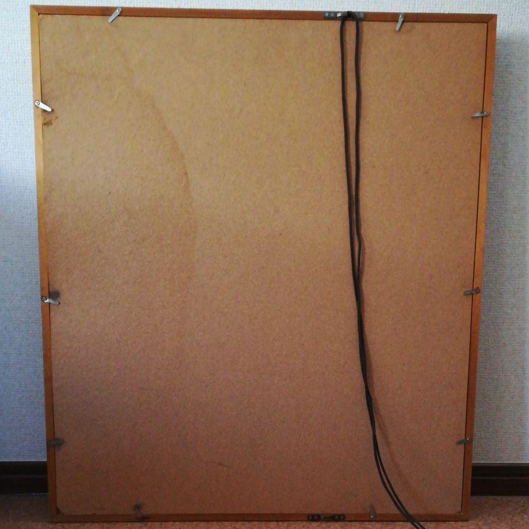 額装　額絵　風景画　サインあり