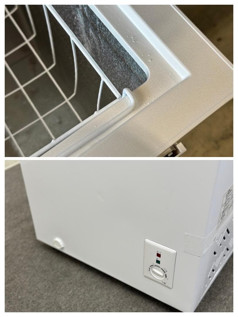 マクスゼン 上開き冷凍庫 99L JF100ML01WH ストッカー