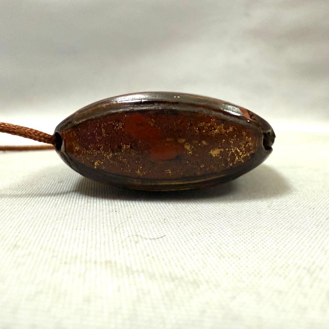 時代物　蒔絵印籠　根付