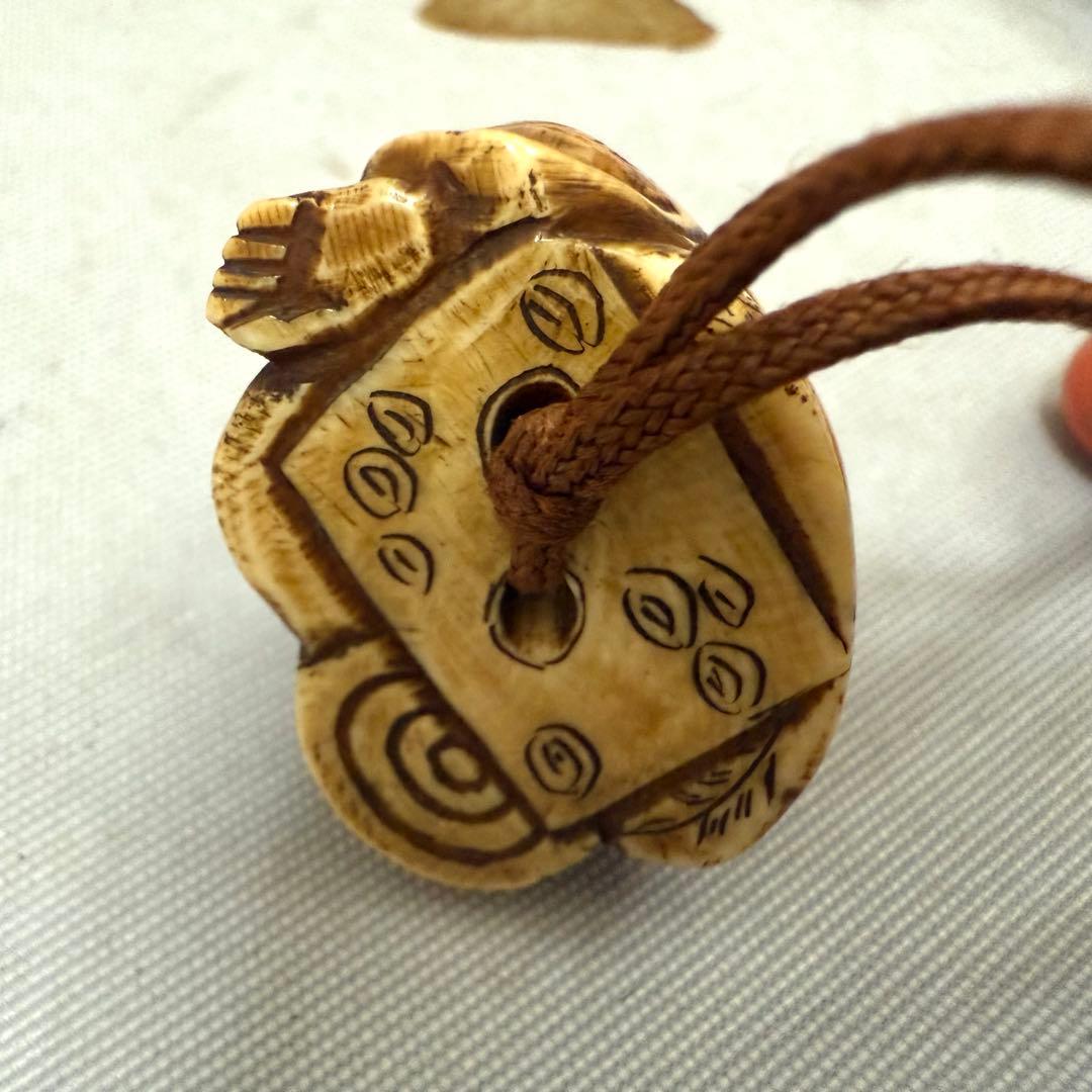 時代物　蒔絵印籠　根付