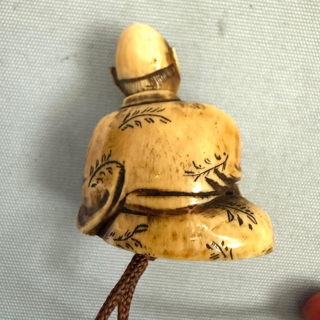 時代物　蒔絵印籠　根付