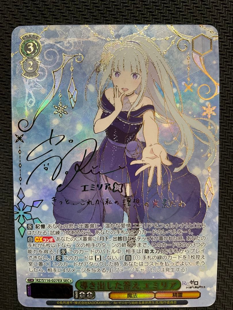 導き出した答え　エミリア　SEC+ サイン