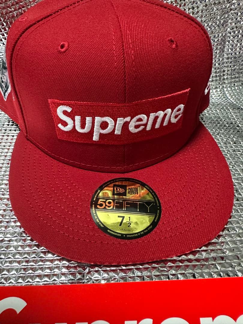 帽子 Supreme Money Box Logo New Era red 7 1/2