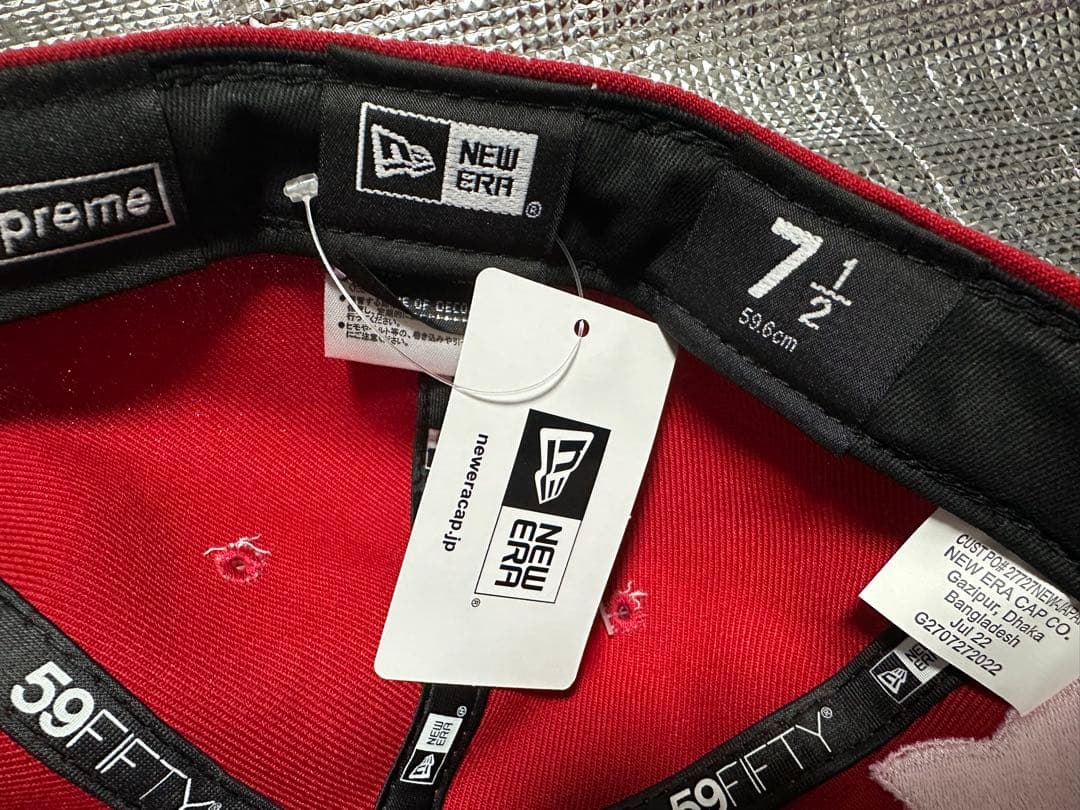 帽子 Supreme Money Box Logo New Era red 7 1/2