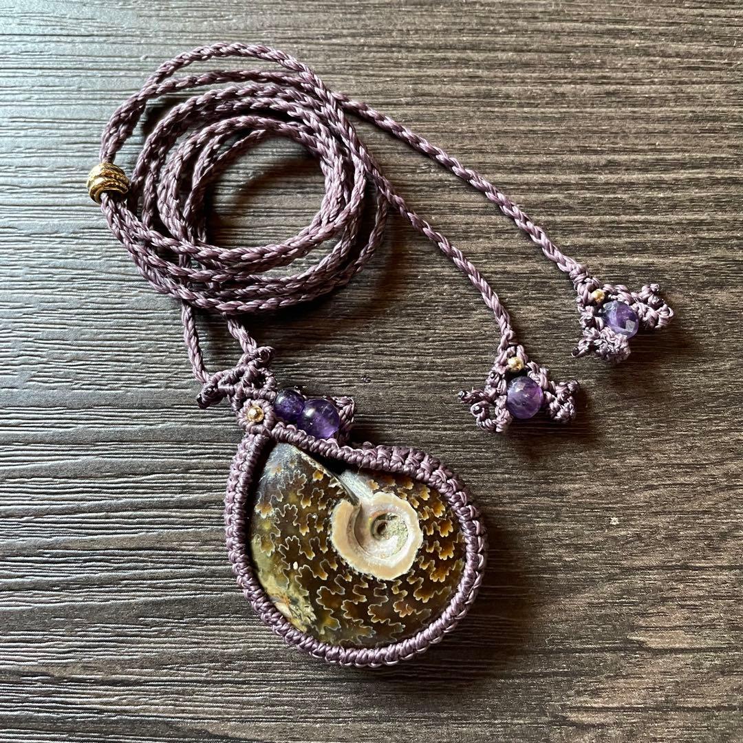 まるぺこ。。 マクラメ編みペンダント4点