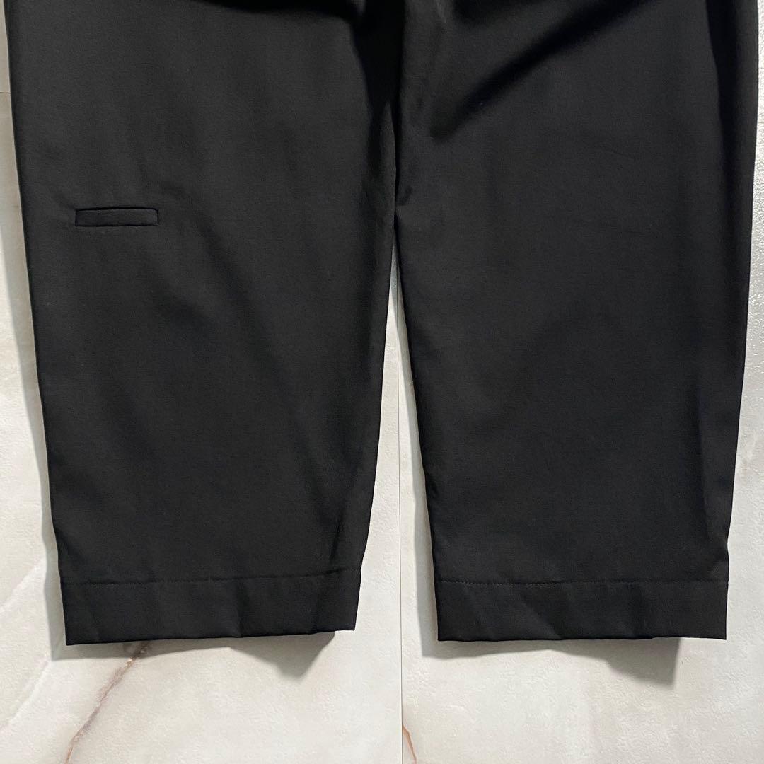 A16474 美品 ドゥルカマラ よそいきオーバータックパンツ サルエル 黒 0