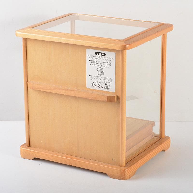 筑前博多人形　能人形　国崎正行作　熊野　台・札・ガラスケース付　C　5405A