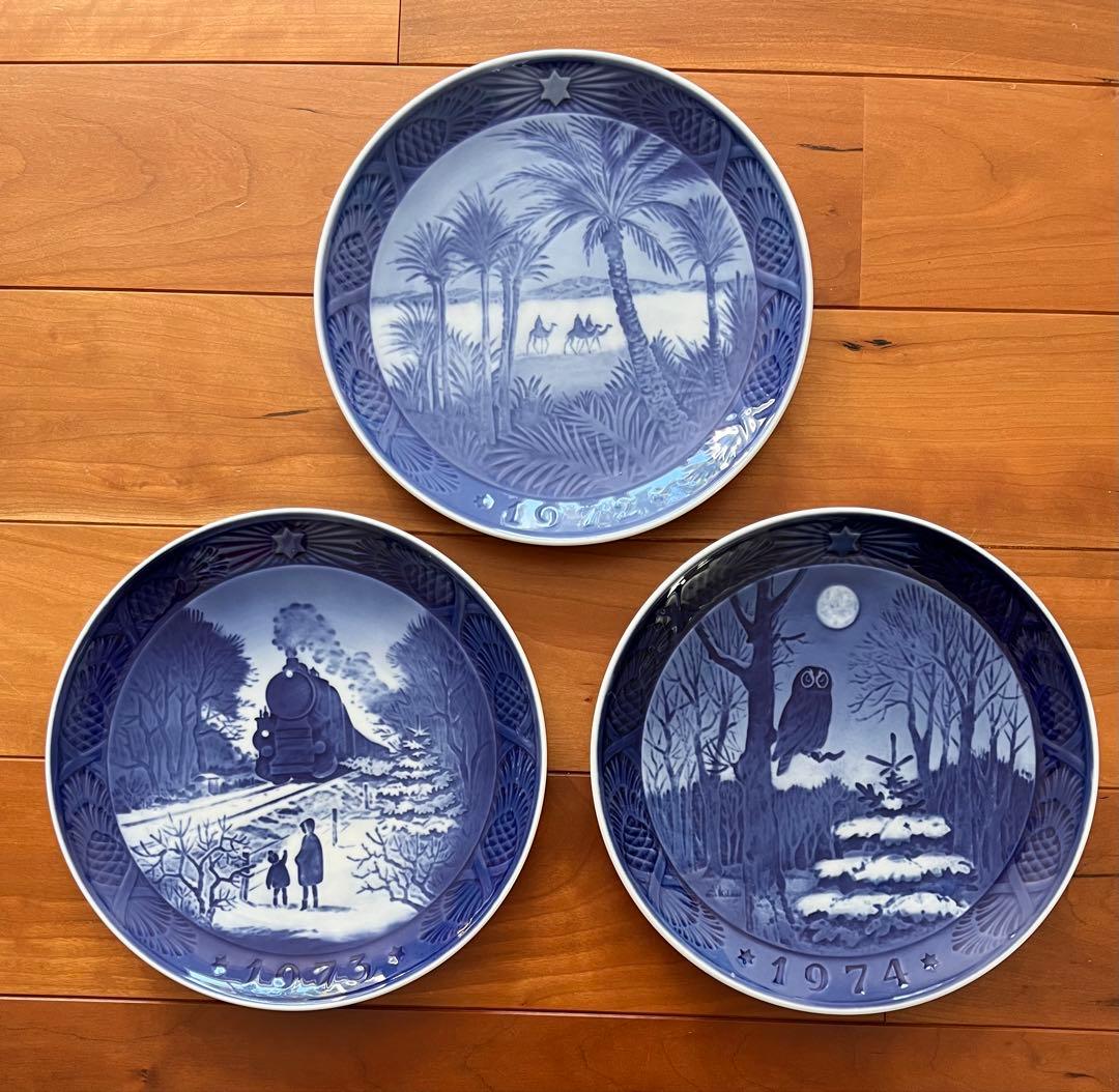 1968〜1974年　イヤープレート　ロイヤルコペンハーゲン　クリスマス