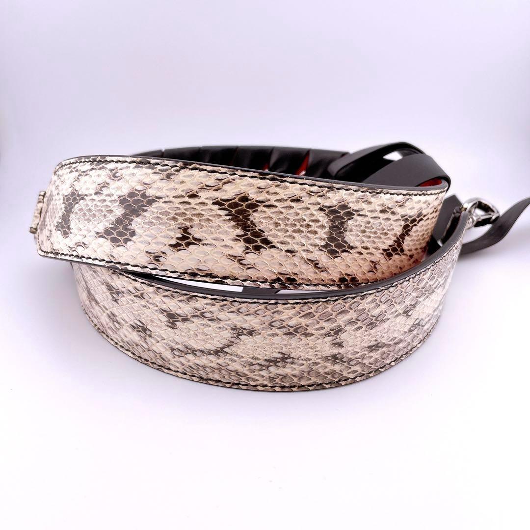 ★フェンディ★ ショルダーストラップ パイソン ストラップユー レザー