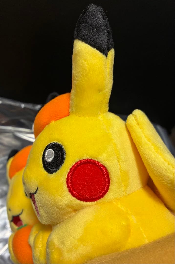 【タグ付き】 ポケモンストア 愛媛 ペアピカチュウ えひめみかん ぬいぐるみ
