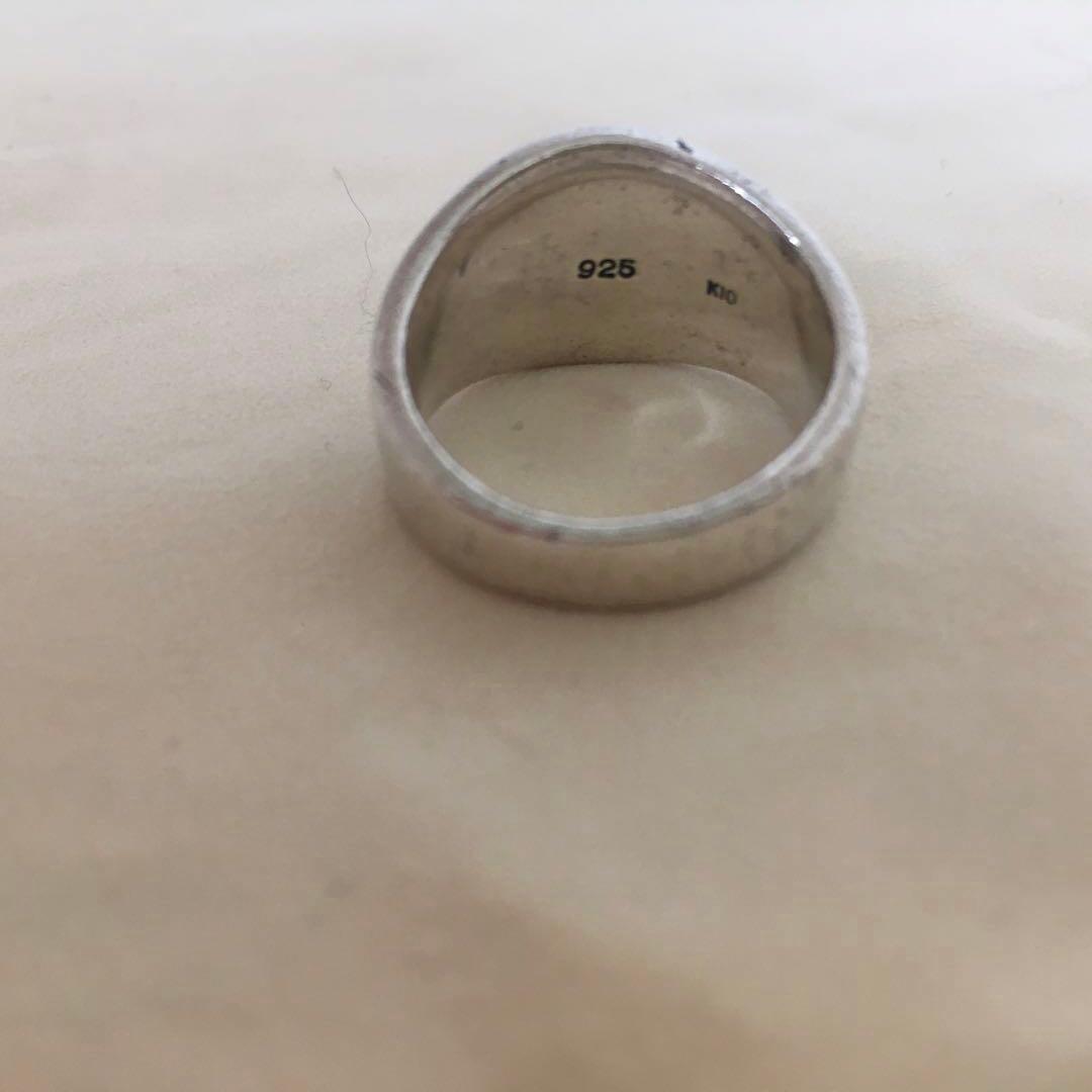 ココペリデザイン 指輪 10金 シルバー925 太め インディアンジュエリー？