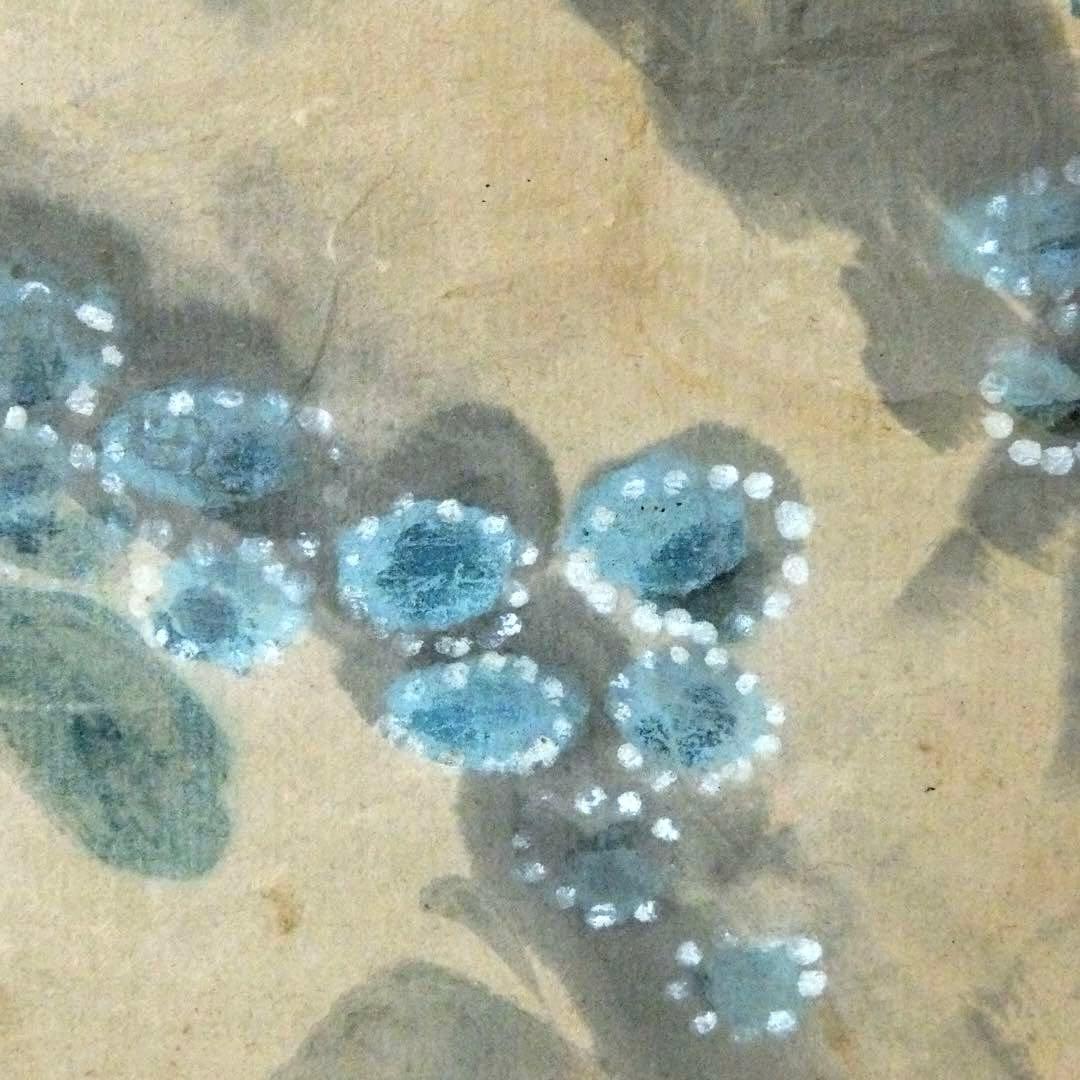 2077様感謝‼️風かほる‼️肉筆　掛け軸　「桜にすずめ」吉田公均　作　春彼岸