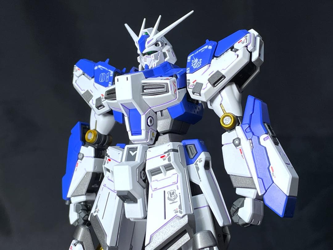 RG Hi-νガンダム＋ハイパー・メガ・バズーカ・ランチャー 全塗装完成品