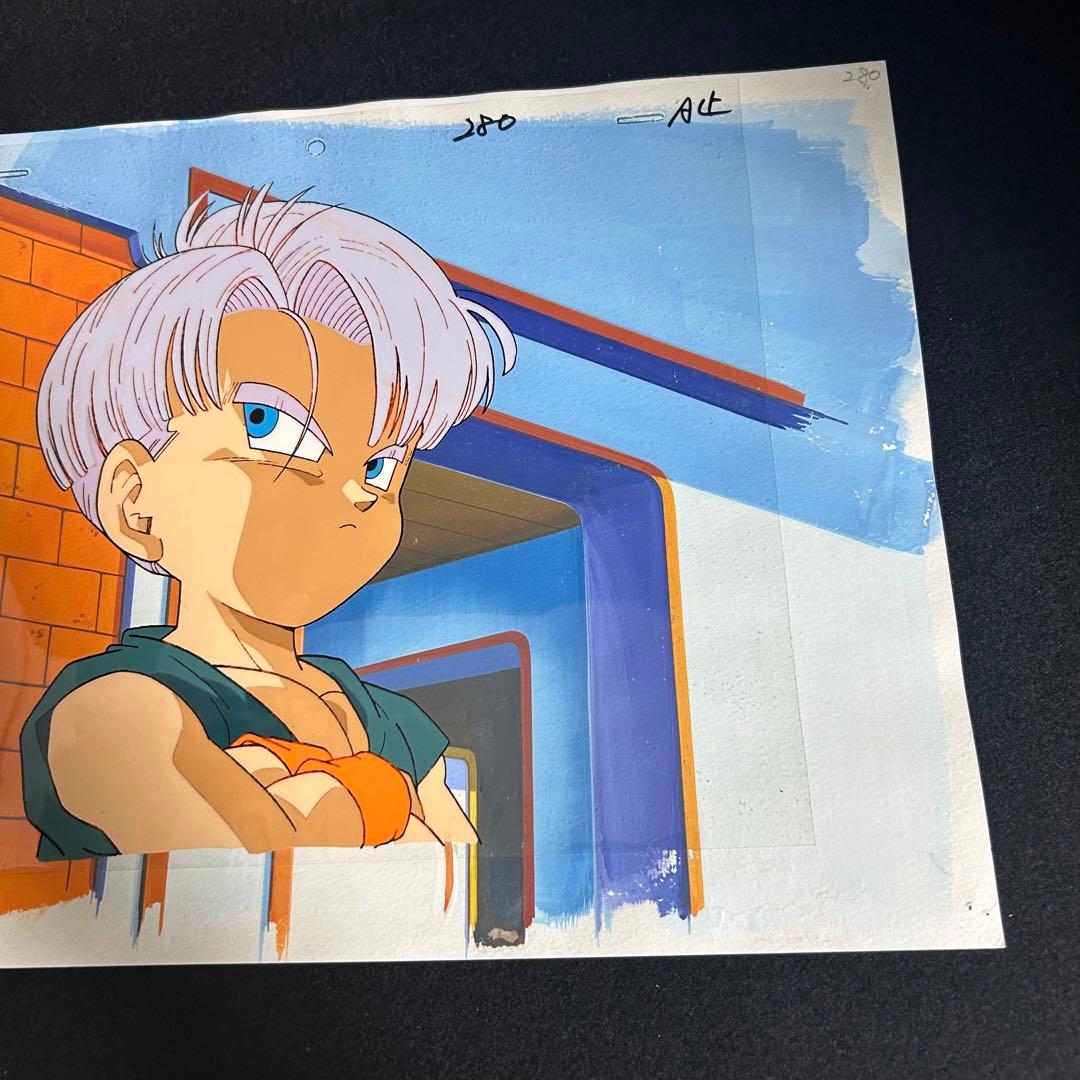 専用 鑑定書付き ドラゴンボールZ セル画 トランクス 少年期 当時物 背景