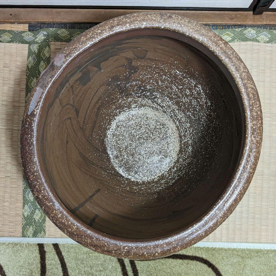 江戸末期 古備前 水屋甕 備前焼 水屋瓶 金魚鉢 メダカ鉢 火鉢 水槽 置物