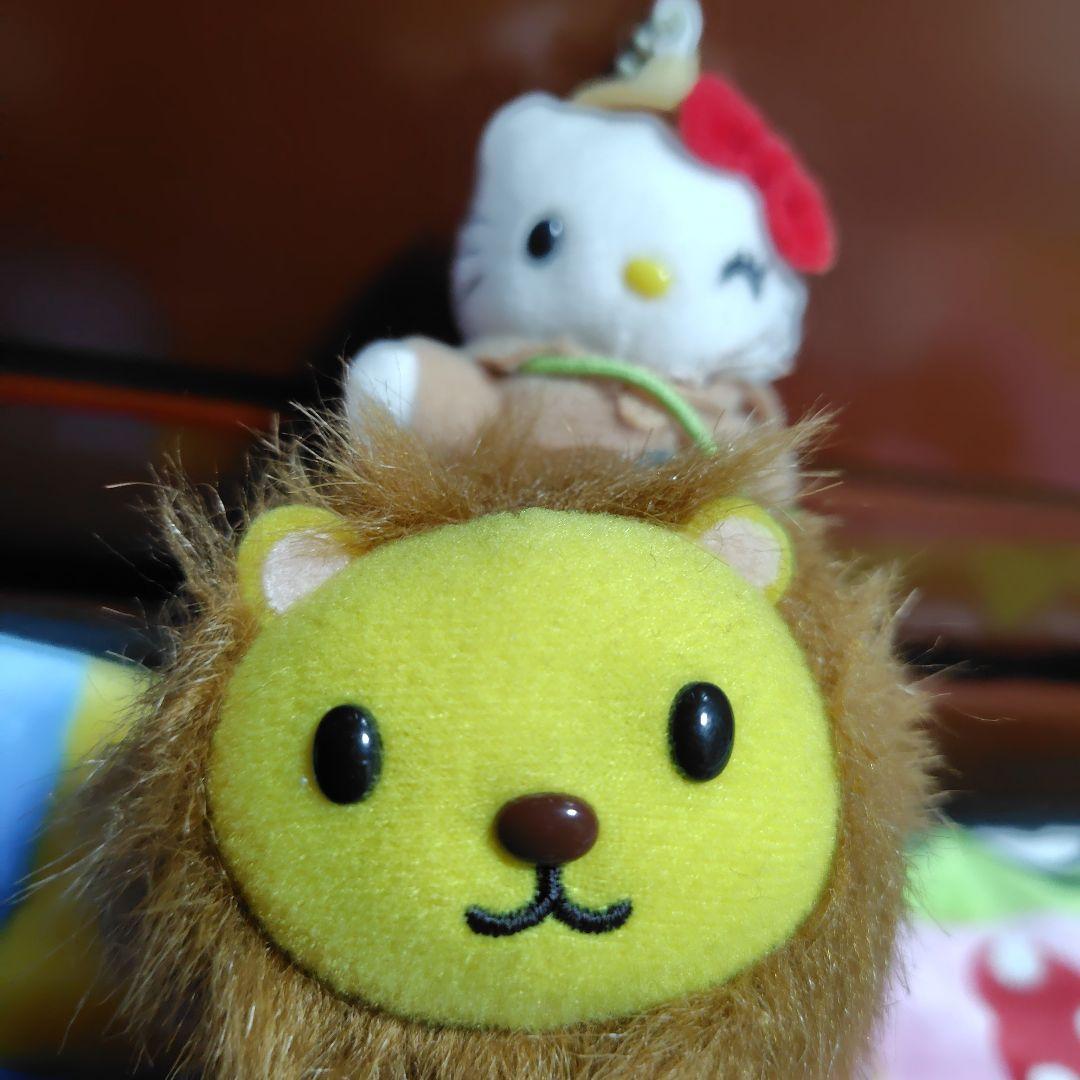 日*4様 レア　動物園　ハローキティ　ライオン　マスコット　キーホルダー　レトロ