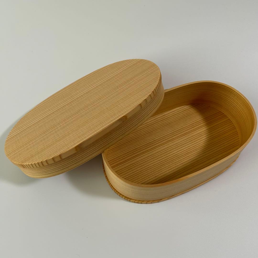 新品　大館工芸社 秋田杉 曲げわっぱ 小判 弁当 (小)