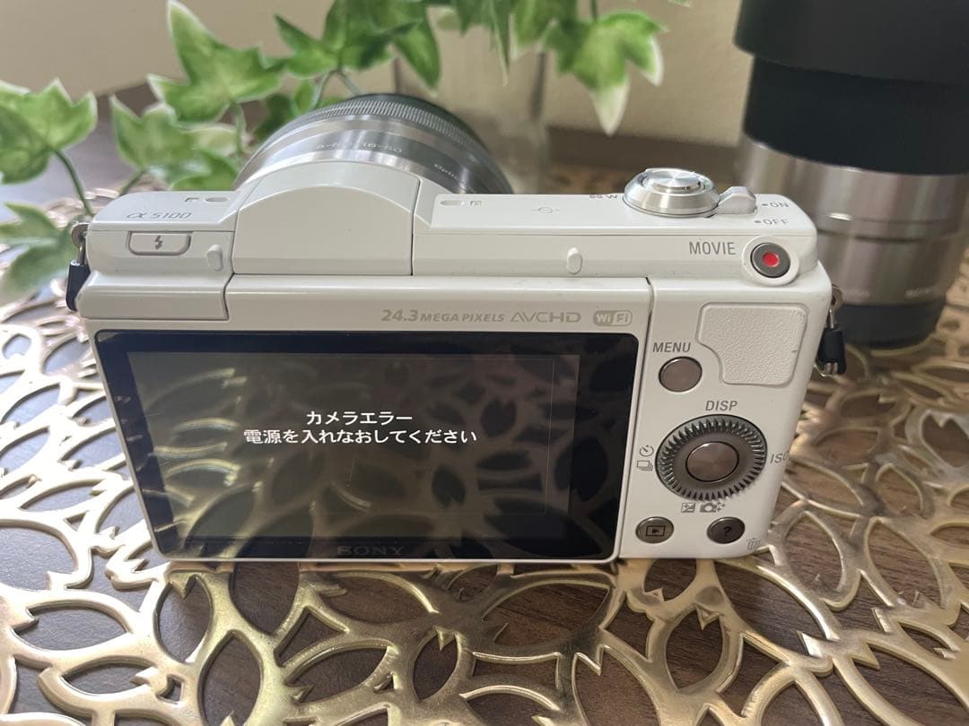 SONY α5100 ホワイト 本体ジャンク品　レンズ正常品