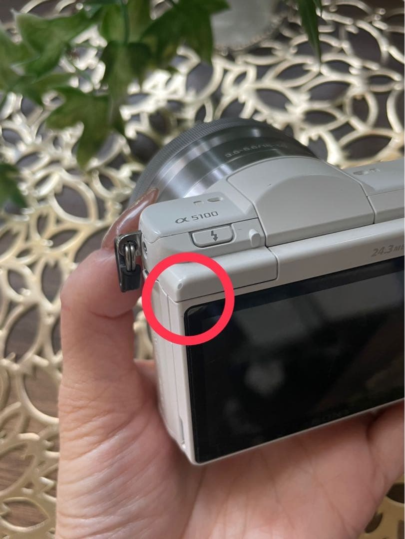 SONY α5100 ホワイト 本体ジャンク品　レンズ正常品