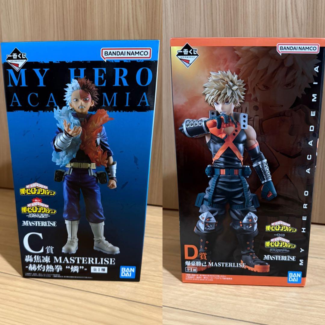 僕のヒーローアカデミア　フィギュアセット　一番くじ　轟焦凍　爆豪勝己