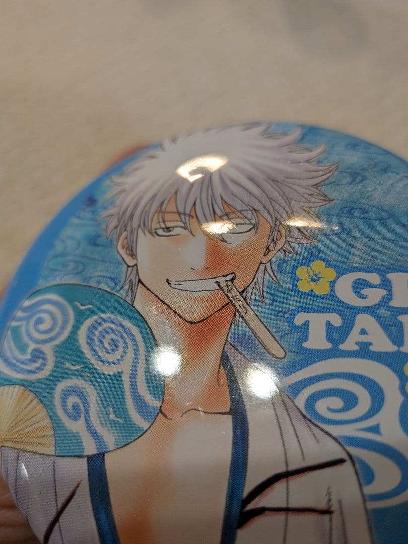 銀魂　坂田銀時　沖縄限定ジャンプステーション缶バッジ