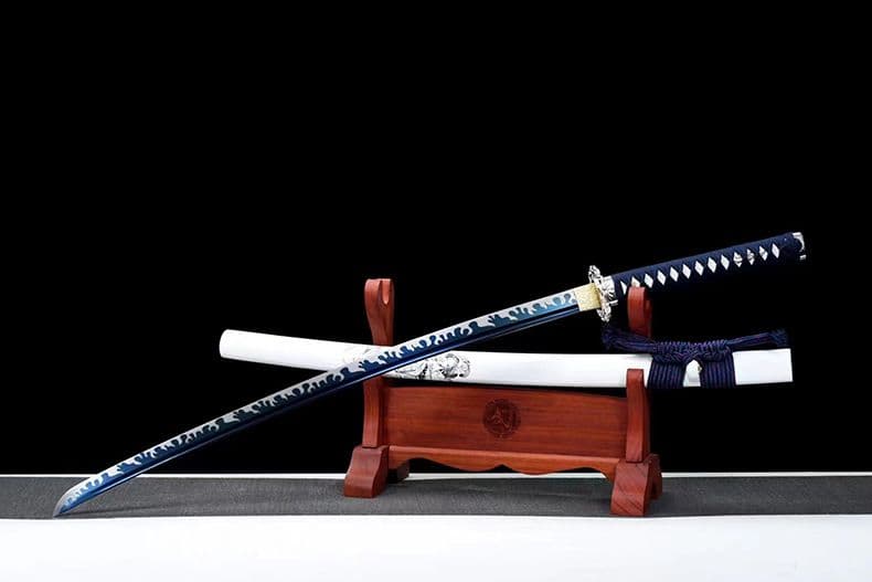 1069-武具 刀装具 日本刀　模造刀 居合刀 武士道 武蔵 鑑賞用 手鍛造打