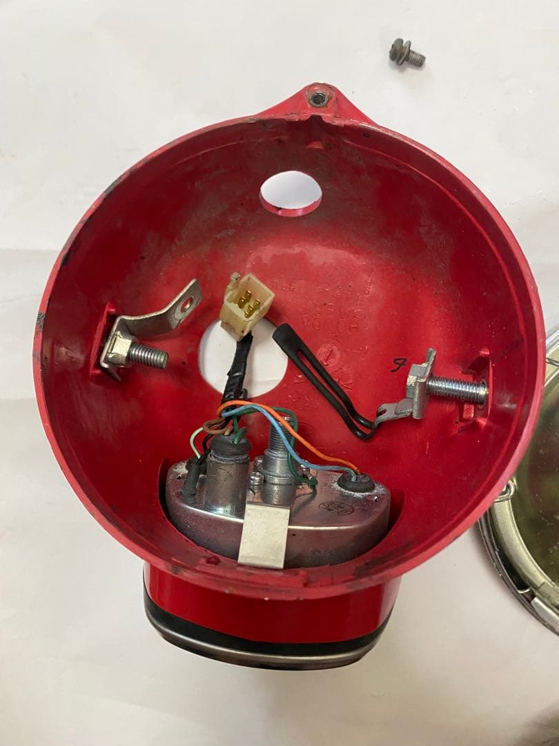 MD50ライト カブ郵政仕様のライトと、メーター中古品