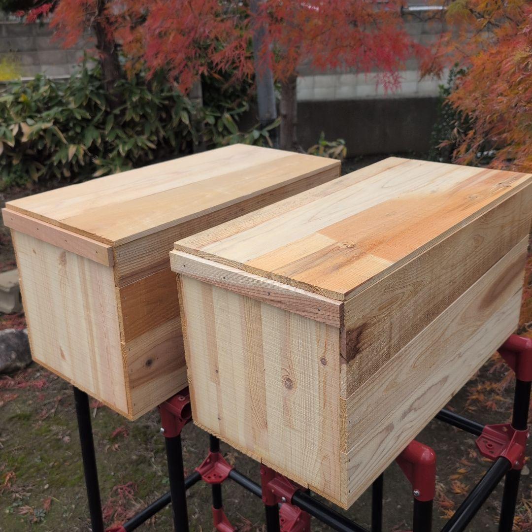 激安　りんご箱　フタ付2個　新品未使用　人気商品