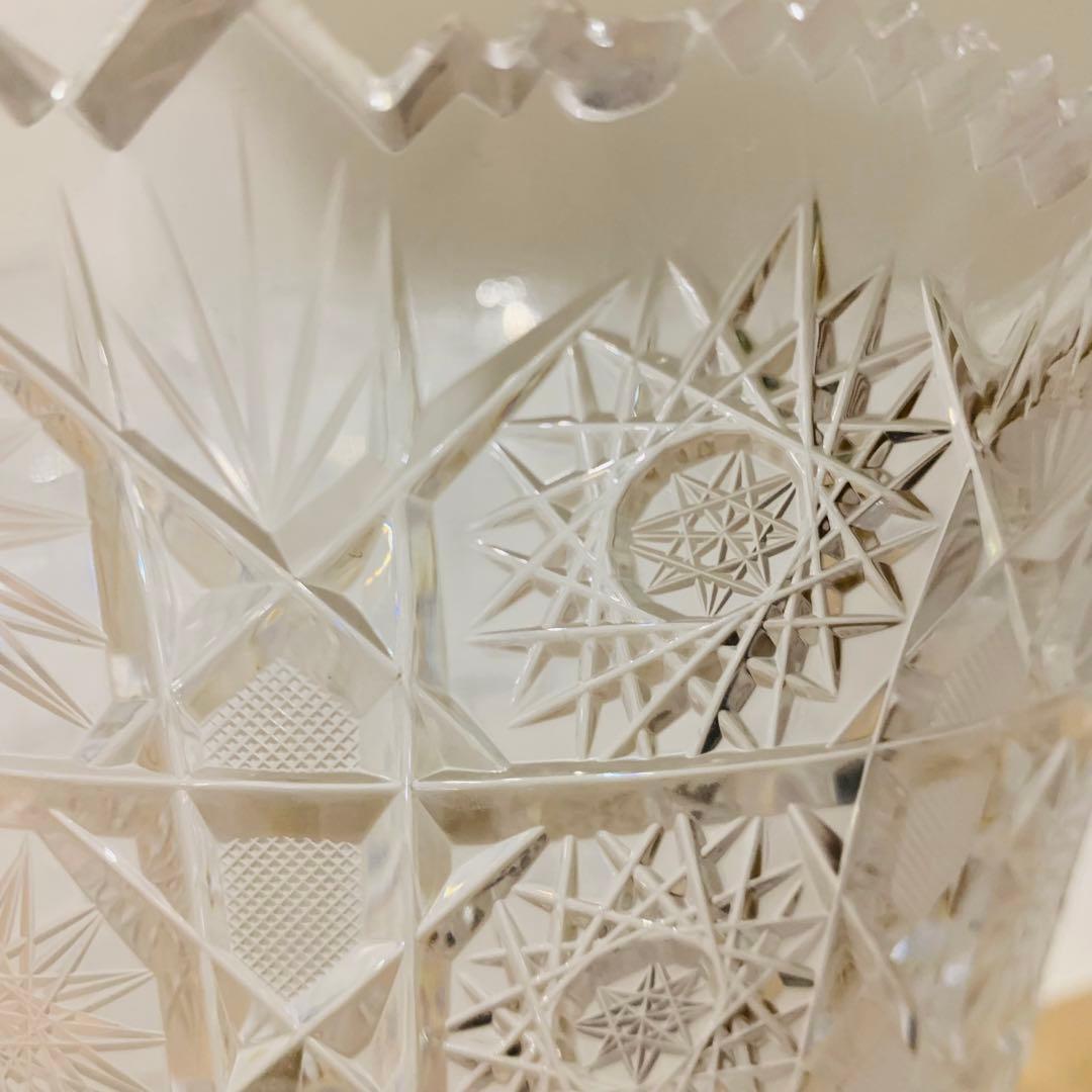 まとめて BOHEMIA ボヘミア 風車紋 花瓶 大型 高さ 30.5cm