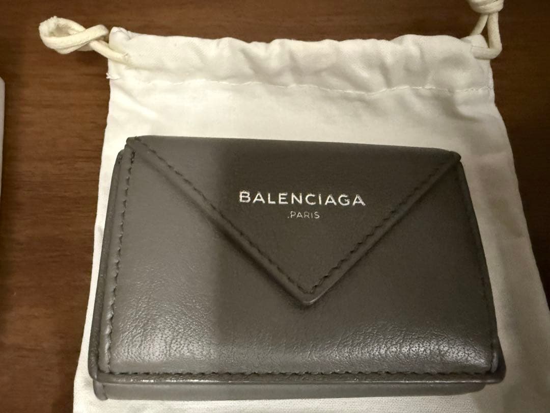 年末お値下げ　BALENCIAGA グレー 三つ折り財布