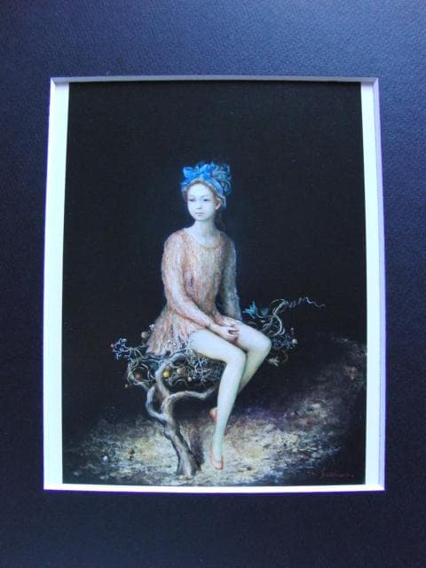 設和幹、森の暦（月）、希少な画集より、新品高級額・額装付