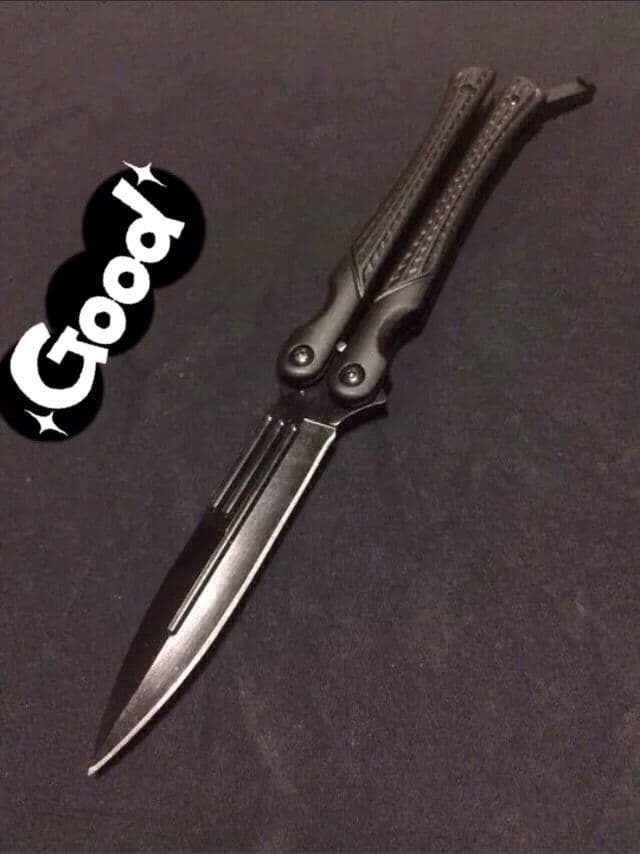 刃無しバタフライナイフ アクション 練習用 トレーナー トリック バリソン金属製