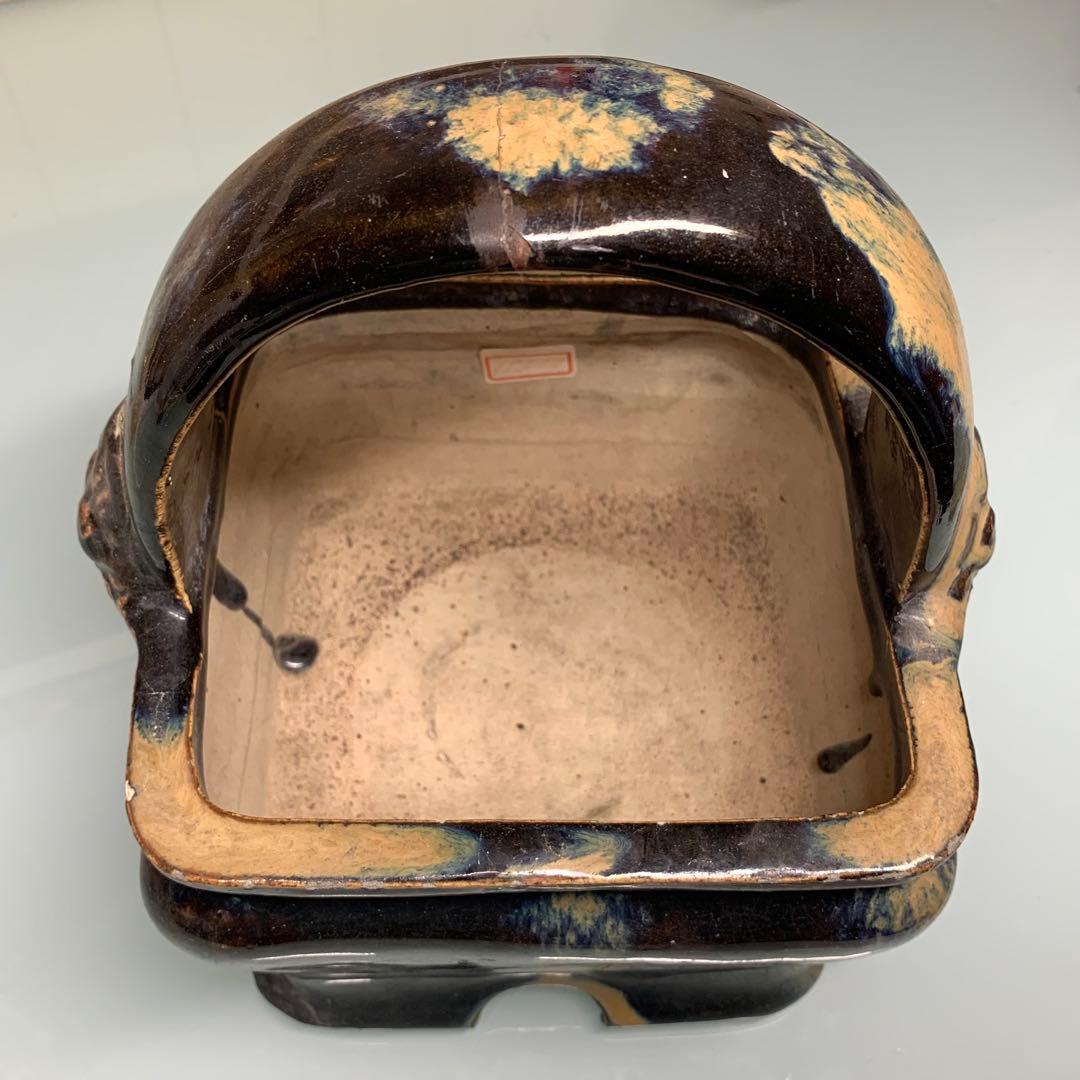 時代物　大型　日本陶器　旧家整理　用途に詳細不明　約1920グラム