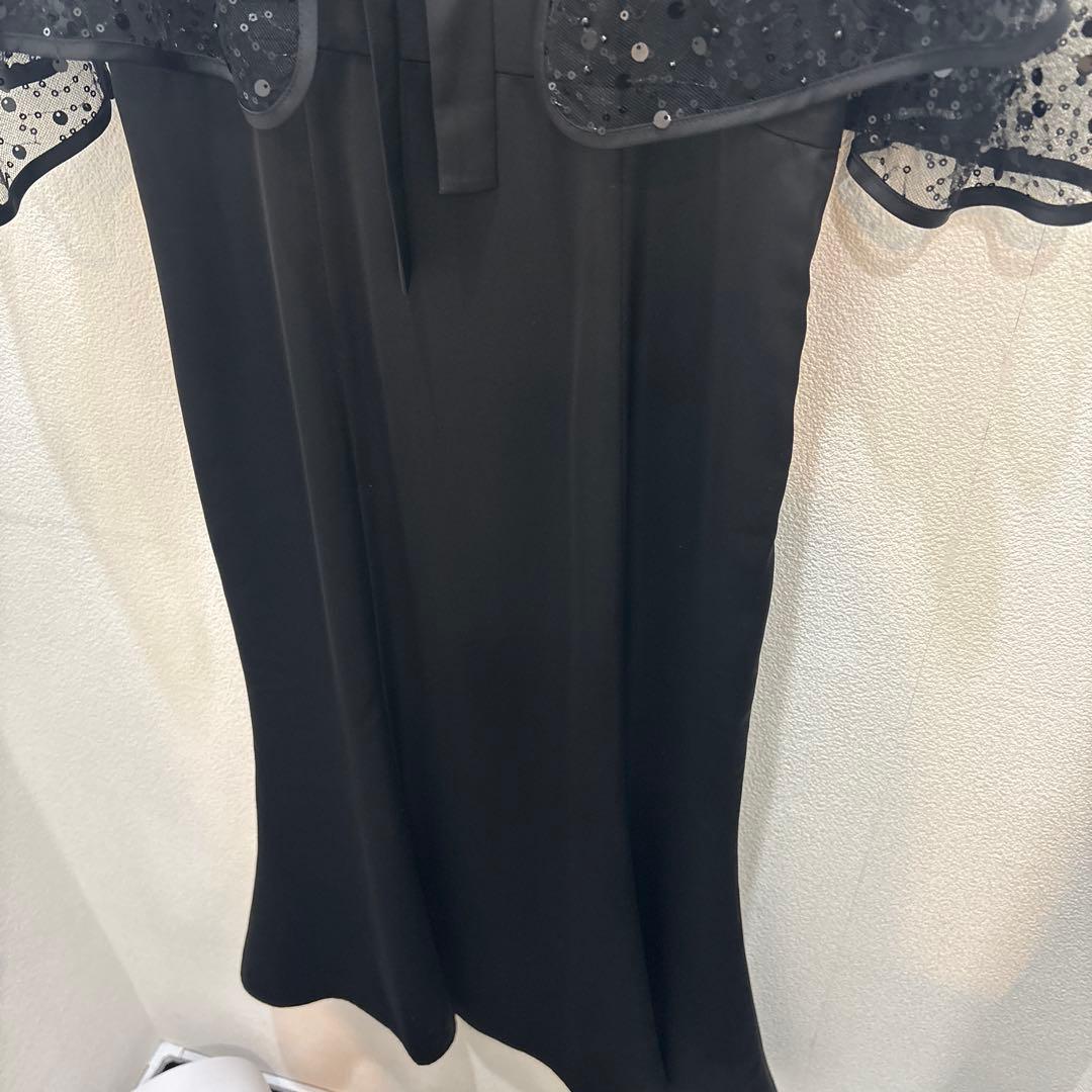 Leja スパンコールビジューボレロマーメイドドレスワンピース2点セット　S