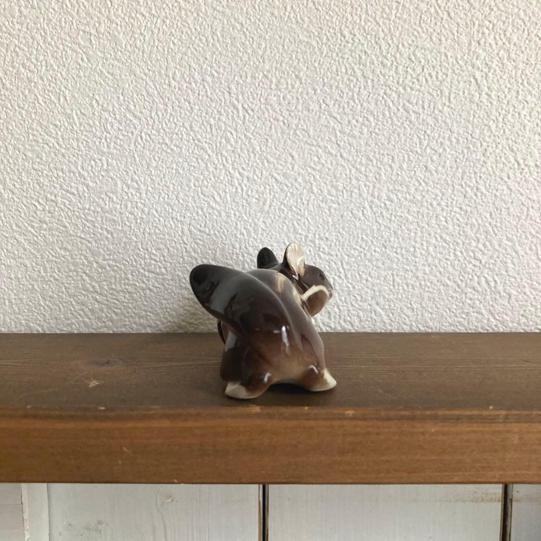 ロモノーソフ　フィギュリン（フィギュア)置物 りす　希少シマリス　お探しの方に♪