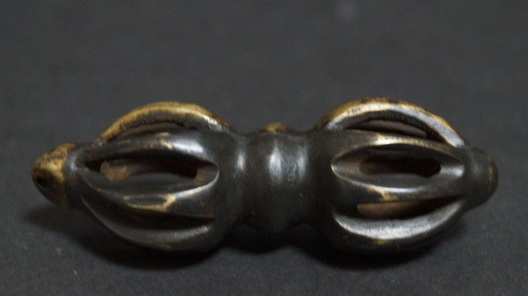 チベット トクチャ(Thogchags) ドルジェ 金剛杵 銅製根付 提げ物