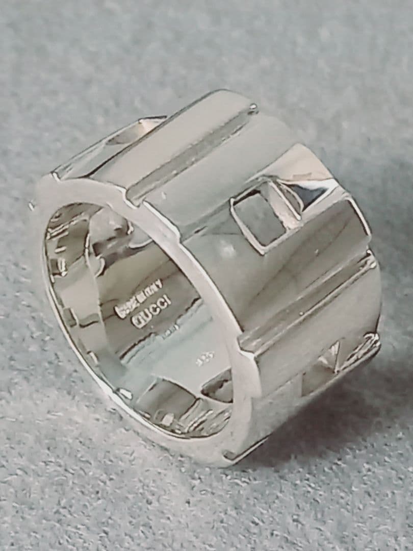 美品 GUCCI グッチ モダニスト シルバーリング