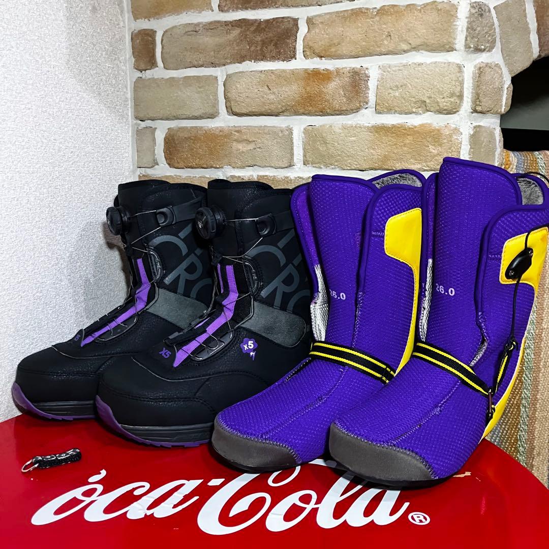 s*e様 1日使用・極美❣️X5 CROSS FIVE スノボブーツ　PX-BO