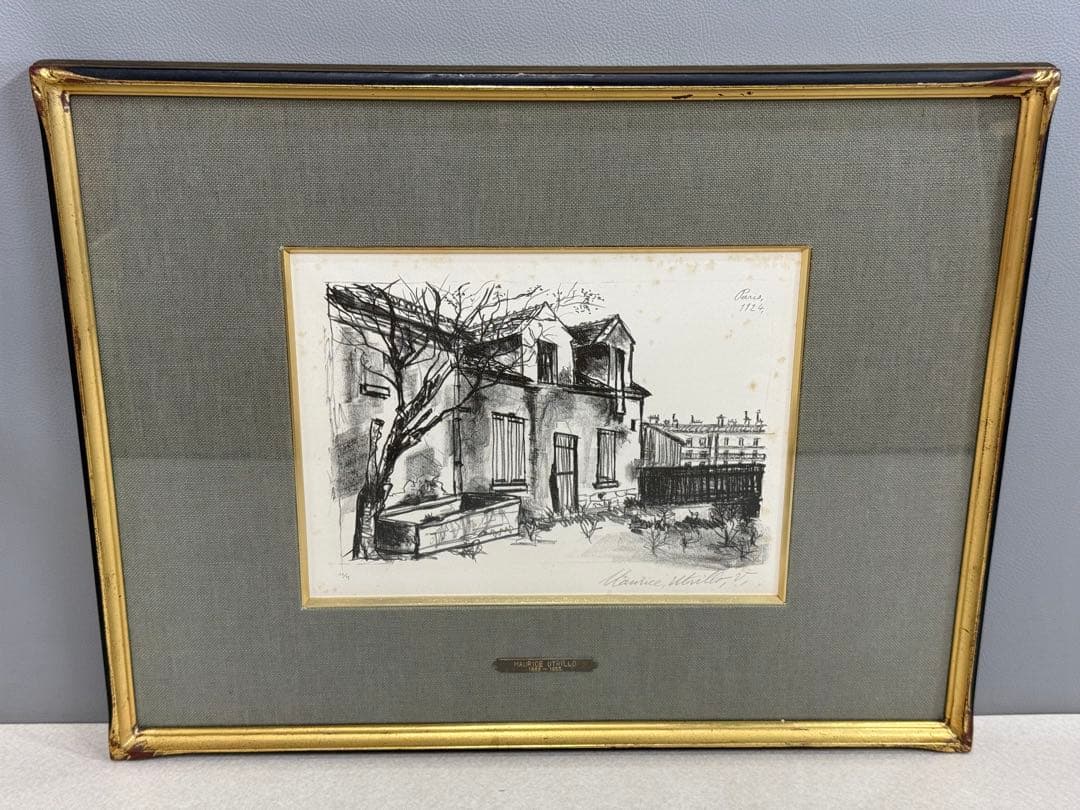 真作 モーリス・ユトリロ デフレーの農園 リトグラフ 22/25