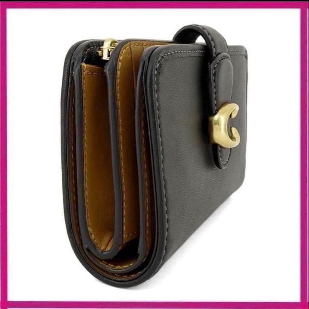 初売り　コーチ COACH 高級スムースレザータビー二つ折り財布