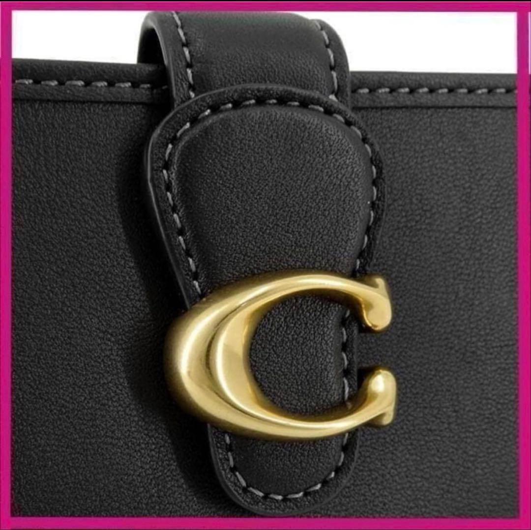 初売り　コーチ COACH 高級スムースレザータビー二つ折り財布