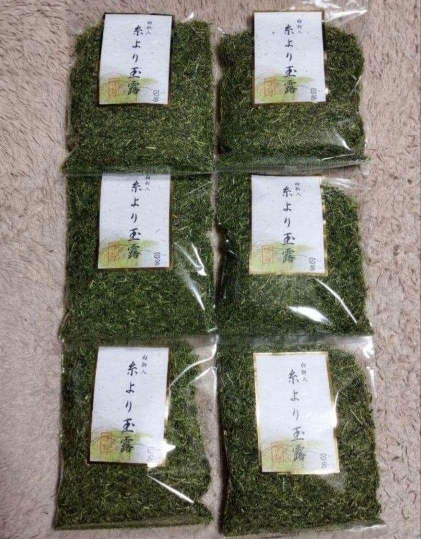 うまい茶　糸より玉露　6袋セット　計840g　常温消費期限2025年05月30日